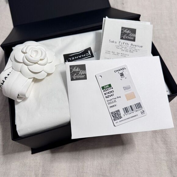 Chanel 24K Small Flap Bag Beige Quilted with CC Strap - Picture 11 of 16